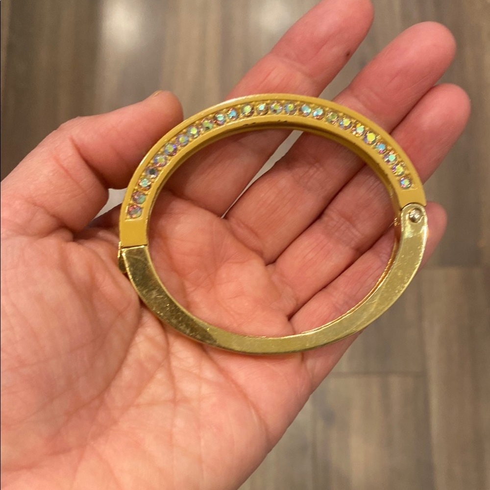 Stunning J. Crew Gold Bracelet with Multicolor Crystals